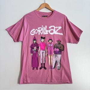Gorillaz Cracker Island Pink T-shirt Size Medium